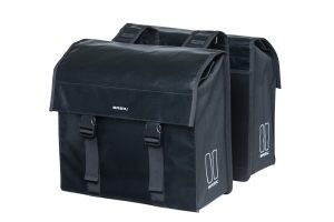 Basil Urban Load Double Rear Bicycle Bag in Black